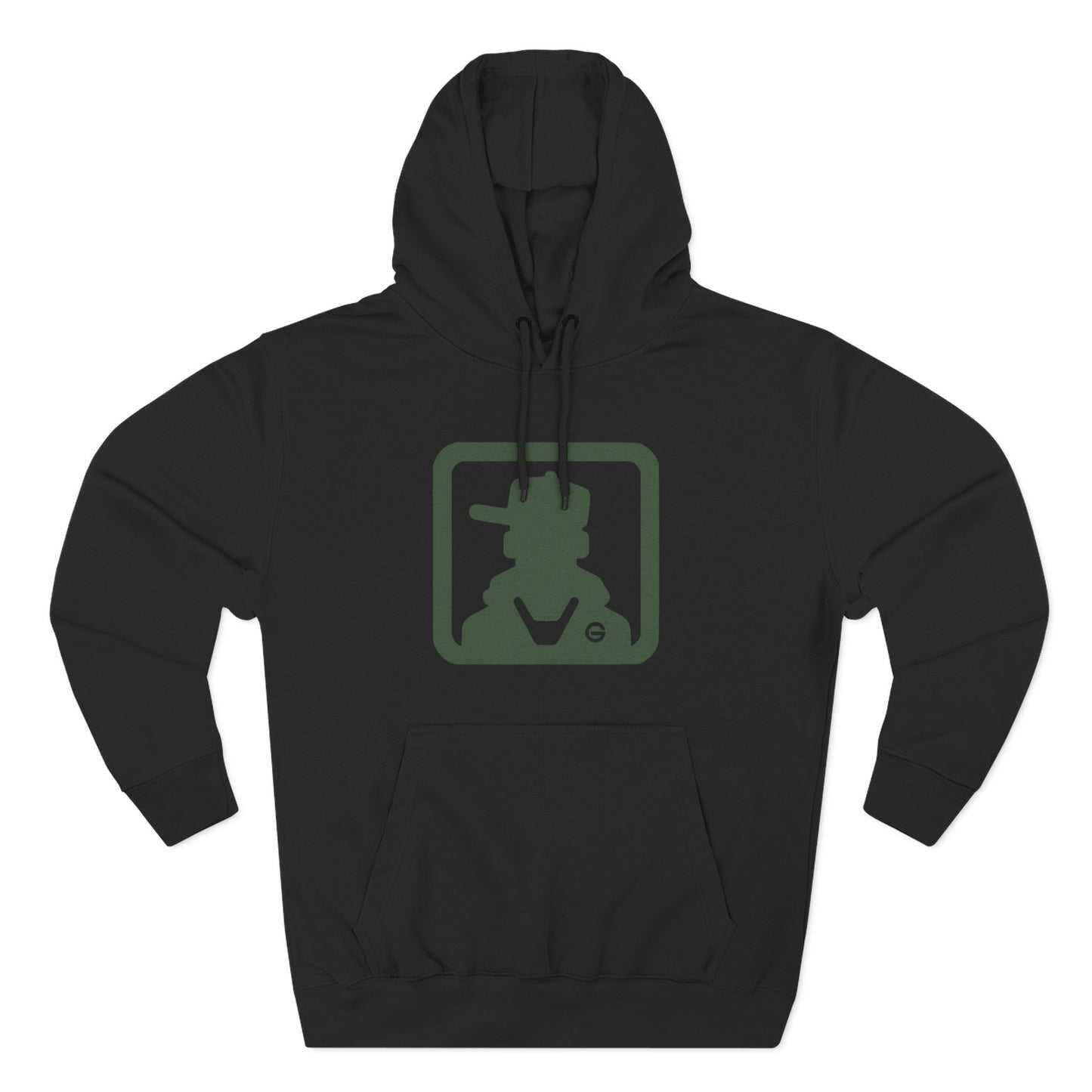 Minimal Green Icon Hoodie Pullover