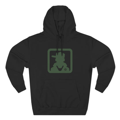 Minimal Green Icon Hoodie Pullover