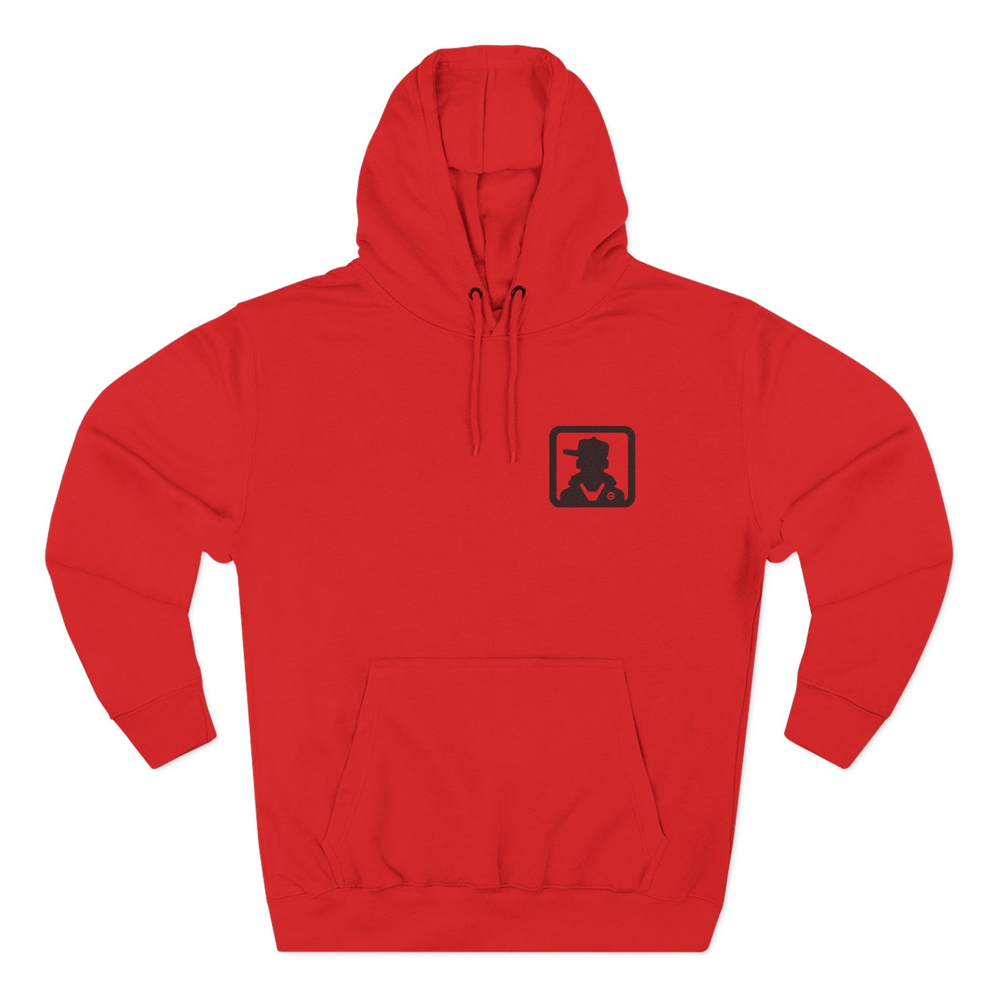 Minimal Silhouette Chest Logo Hoodie