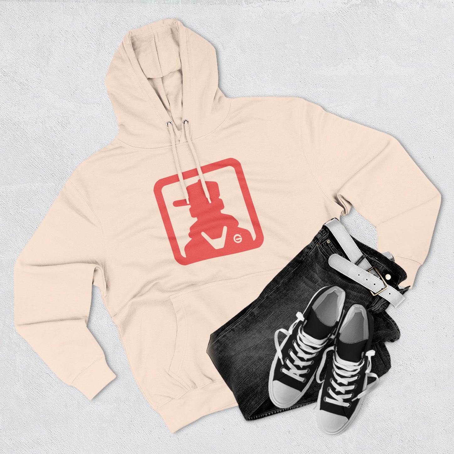 Cowboy Silhouette Western Ranch Hoodie Pullover