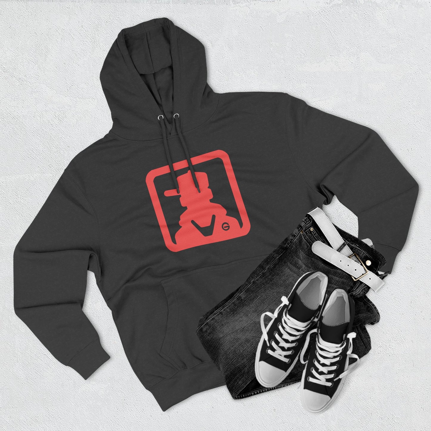 Cowboy Silhouette Western Ranch Hoodie Pullover