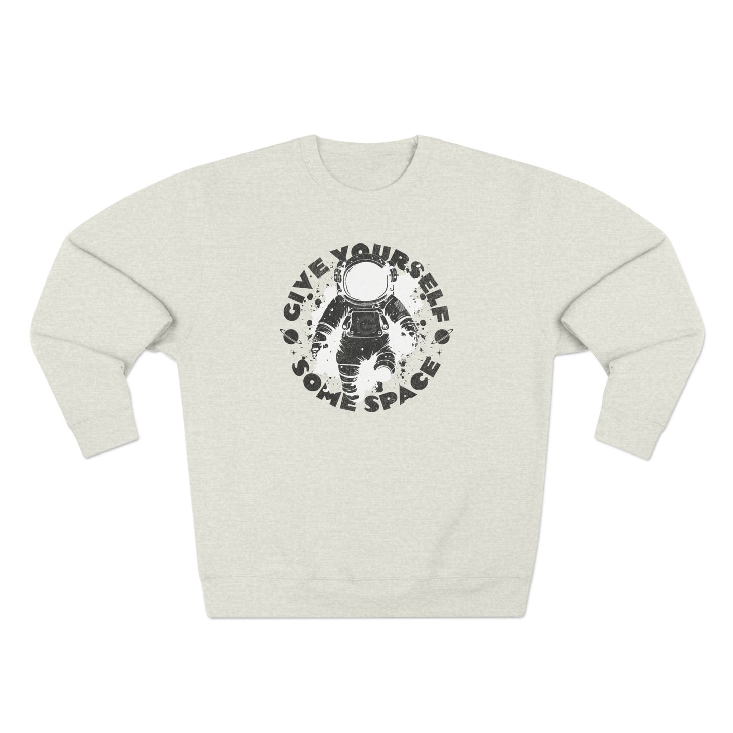 Space Astronaut Graphic Crewneck Sweatshirt