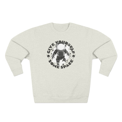 Space Astronaut Graphic Crewneck Sweatshirt