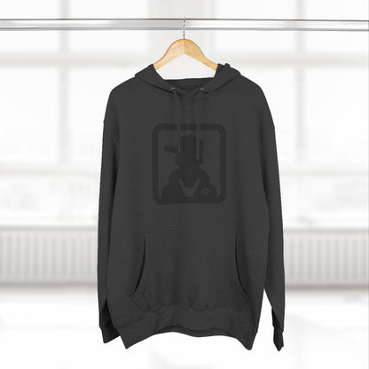 Minimal Silhouette Streetwear Fleece Hoodie
