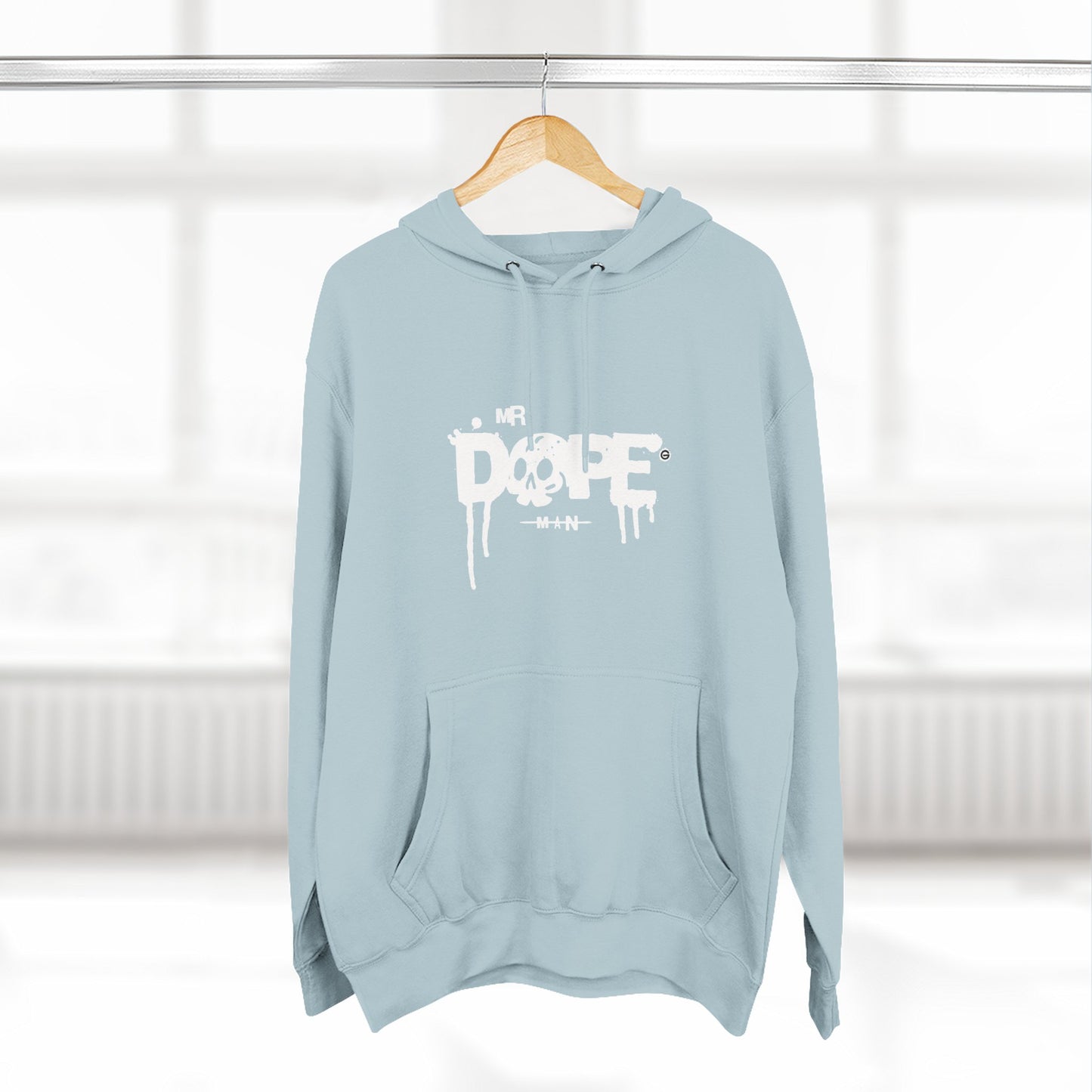 Classic White Three-Panel Hoodie