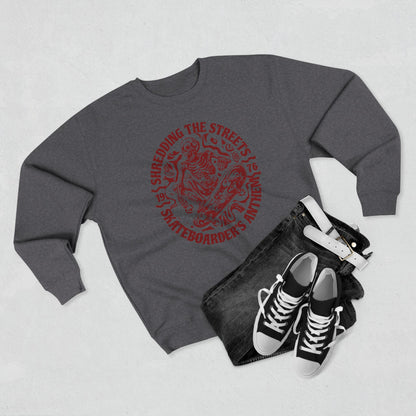 Skate Anthem Shredding Streets Sweatshirt