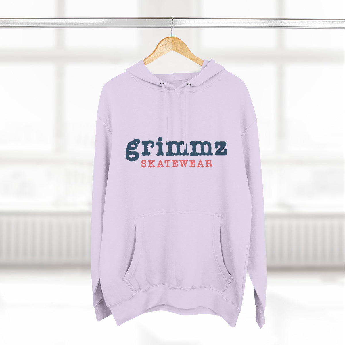Grimmz Skatewear Fleece Hoodie — Vintage Skate Logo Pullover