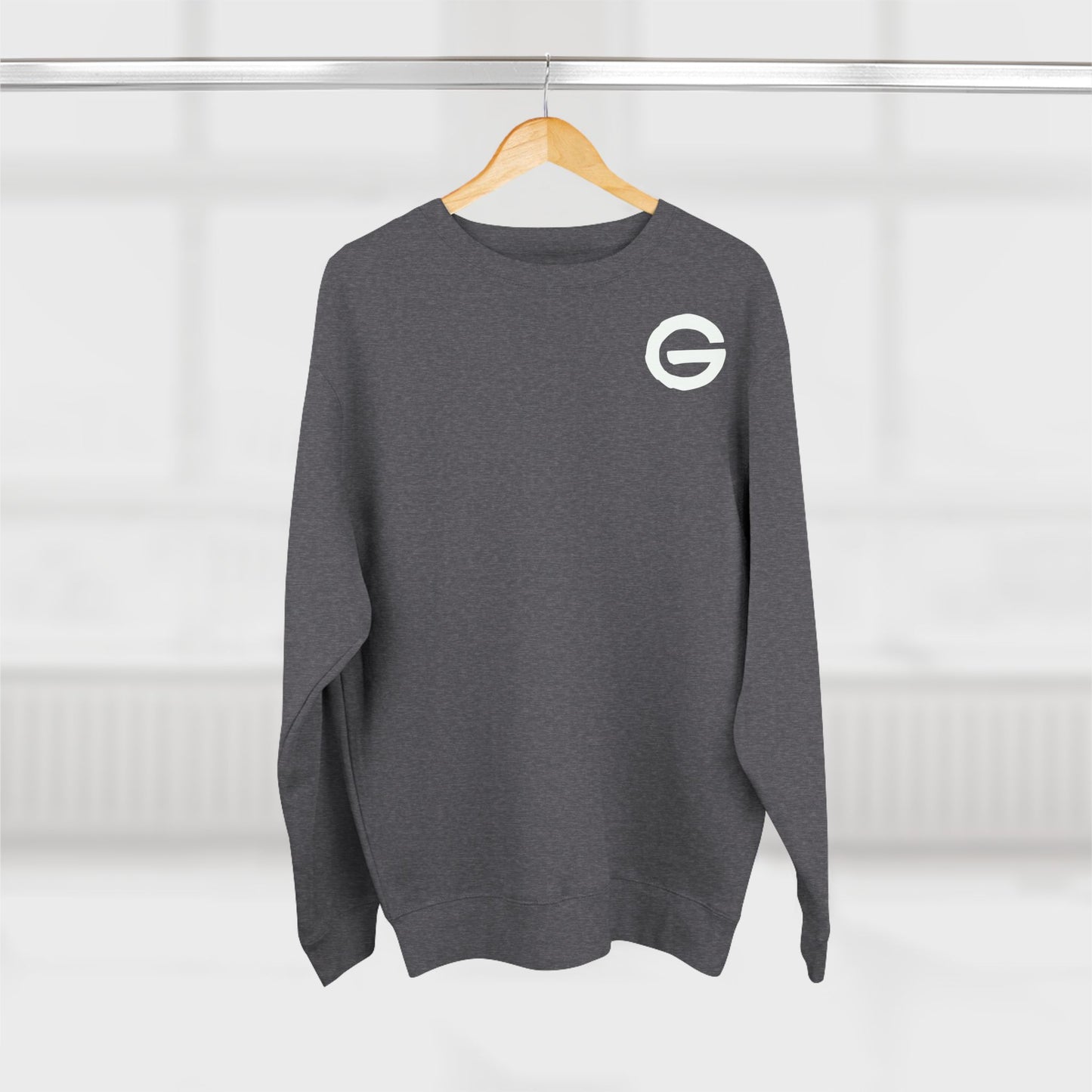 Skeleton Skate Crewneck Sweatshirt — "Fall Seven Ride Eight" Graphic