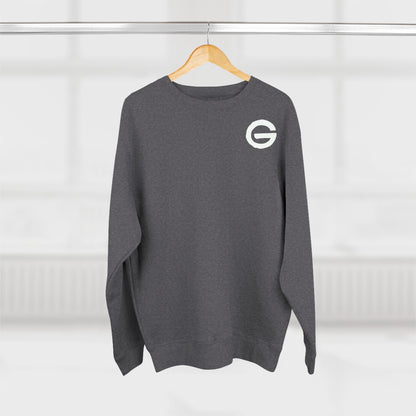 Skeleton Skate Crewneck Sweatshirt — "Fall Seven Ride Eight" Graphic