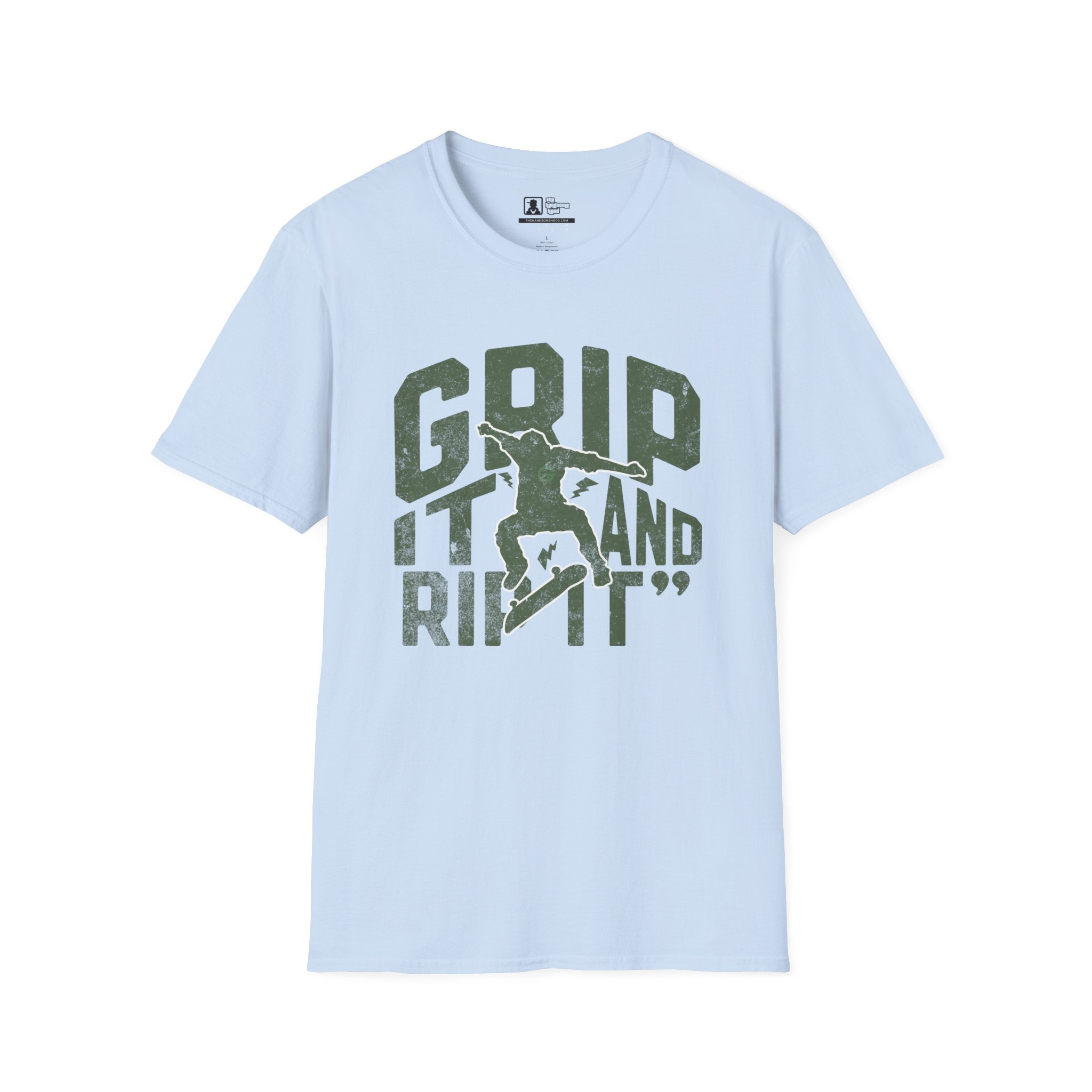 Grip It and Rip It Skateboard T-Shirt — Vintage Skateboarding Tee