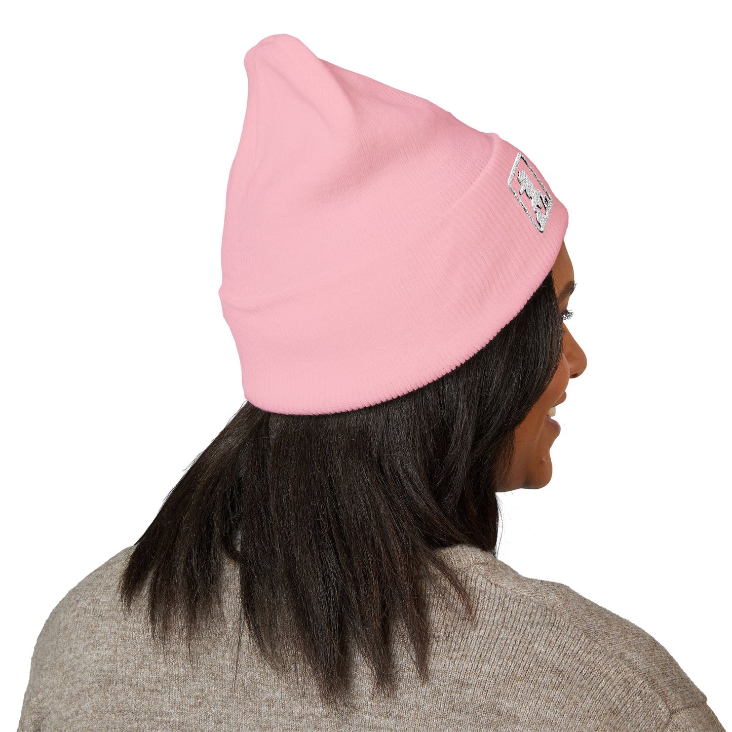 Classic Minimal Patch Knit Beanie