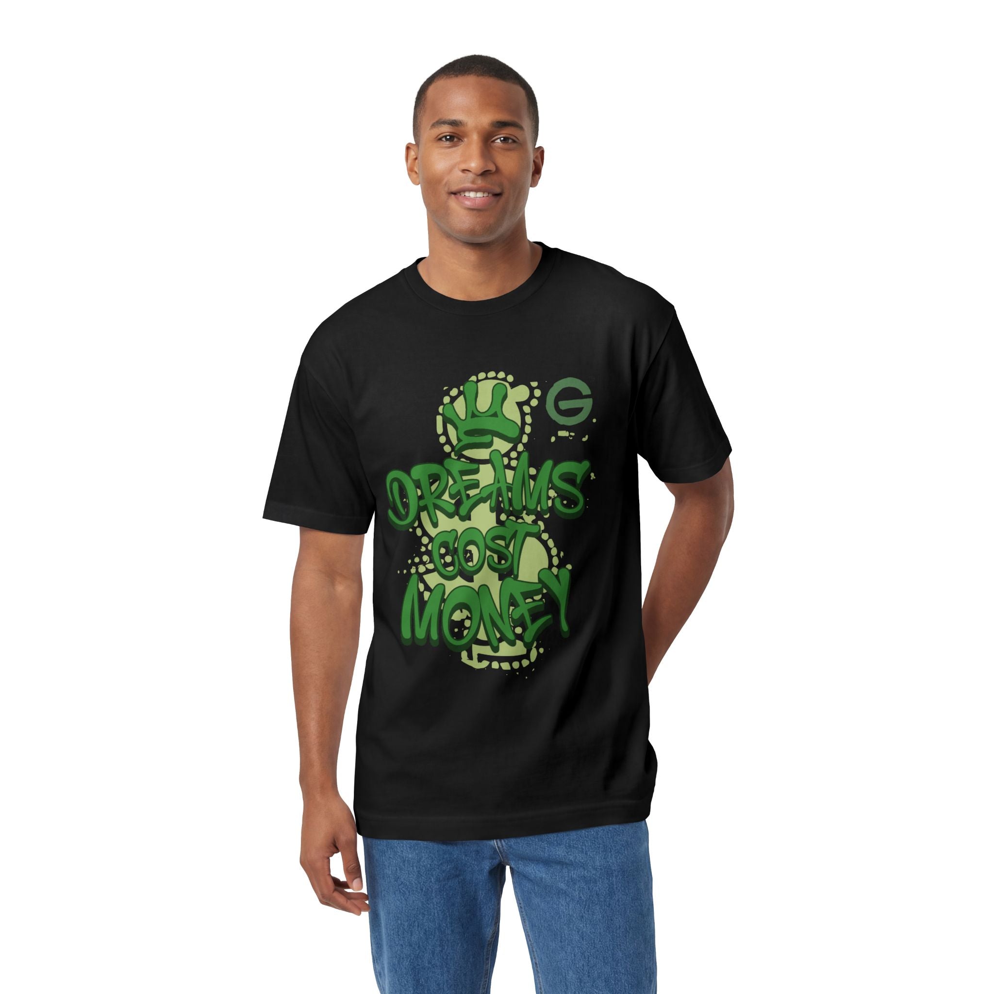 Dreams Cost Money T-Shirt — Green Graffiti Money Tee