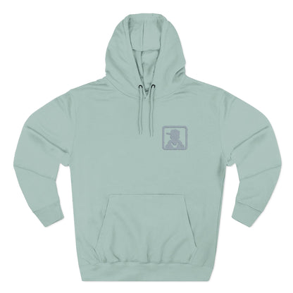 Minimal Pocket Logo White Hoodie