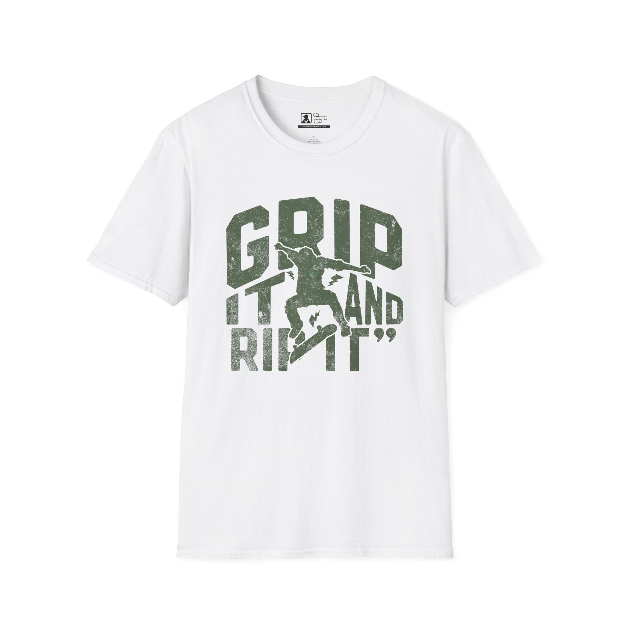 Grip It and Rip It Skateboard T-Shirt — Vintage Skateboarding Tee