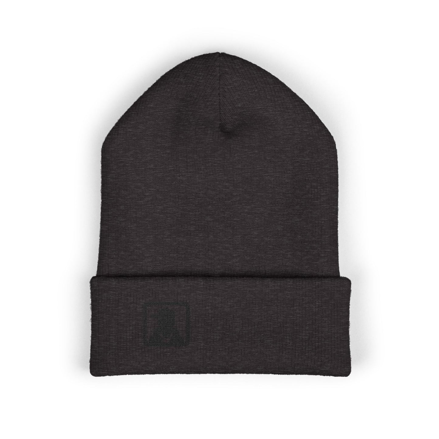 Embroidered Detective Silhouette Cuffed Beanie