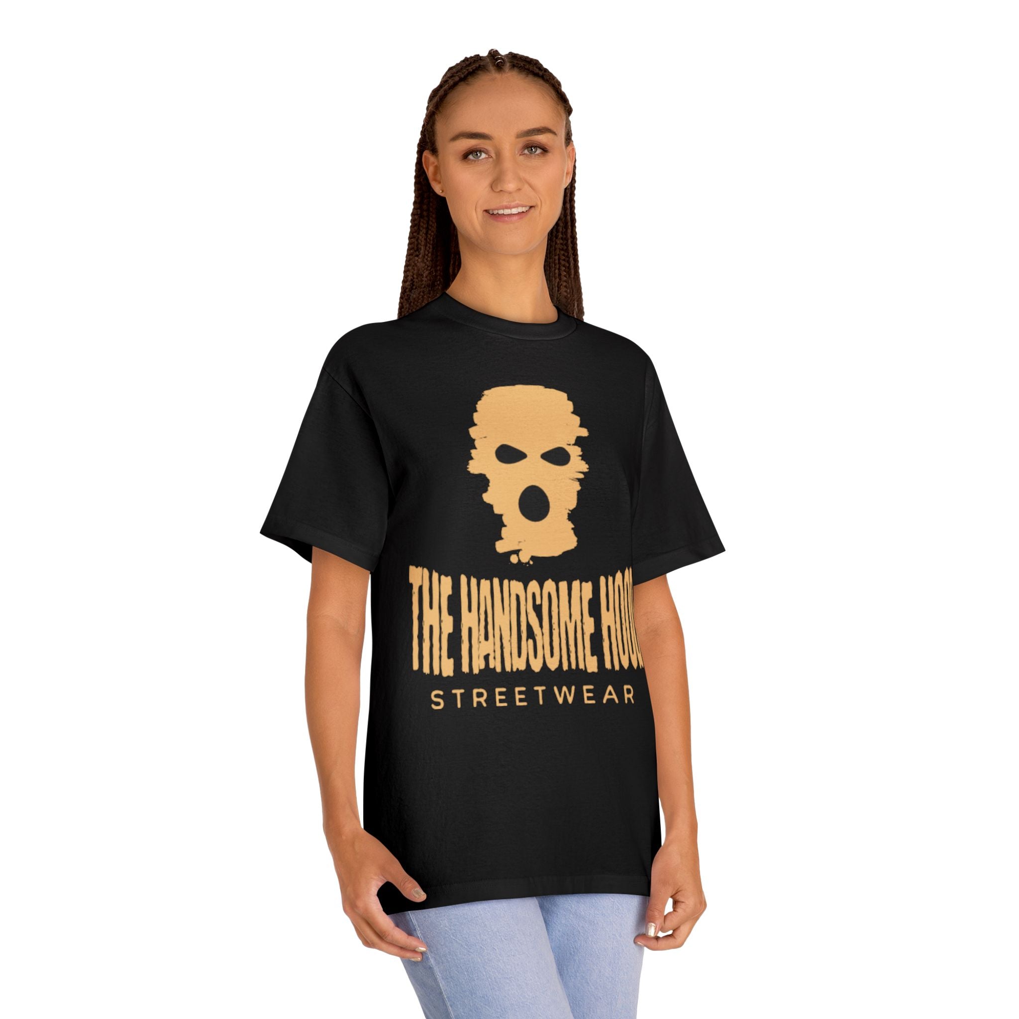 Streetwear Tee — "The Handsome Hood" Graphic T-Shirt