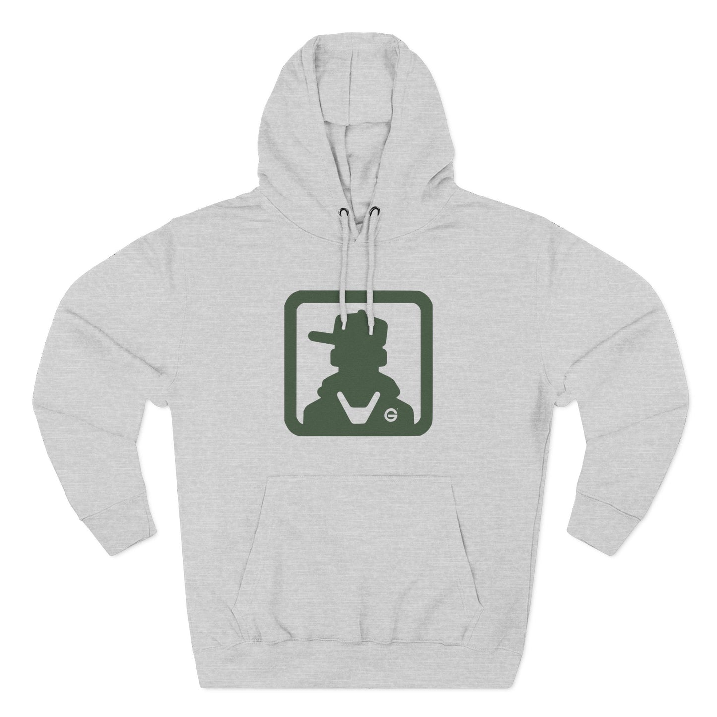 Minimal Green Icon Hoodie Pullover