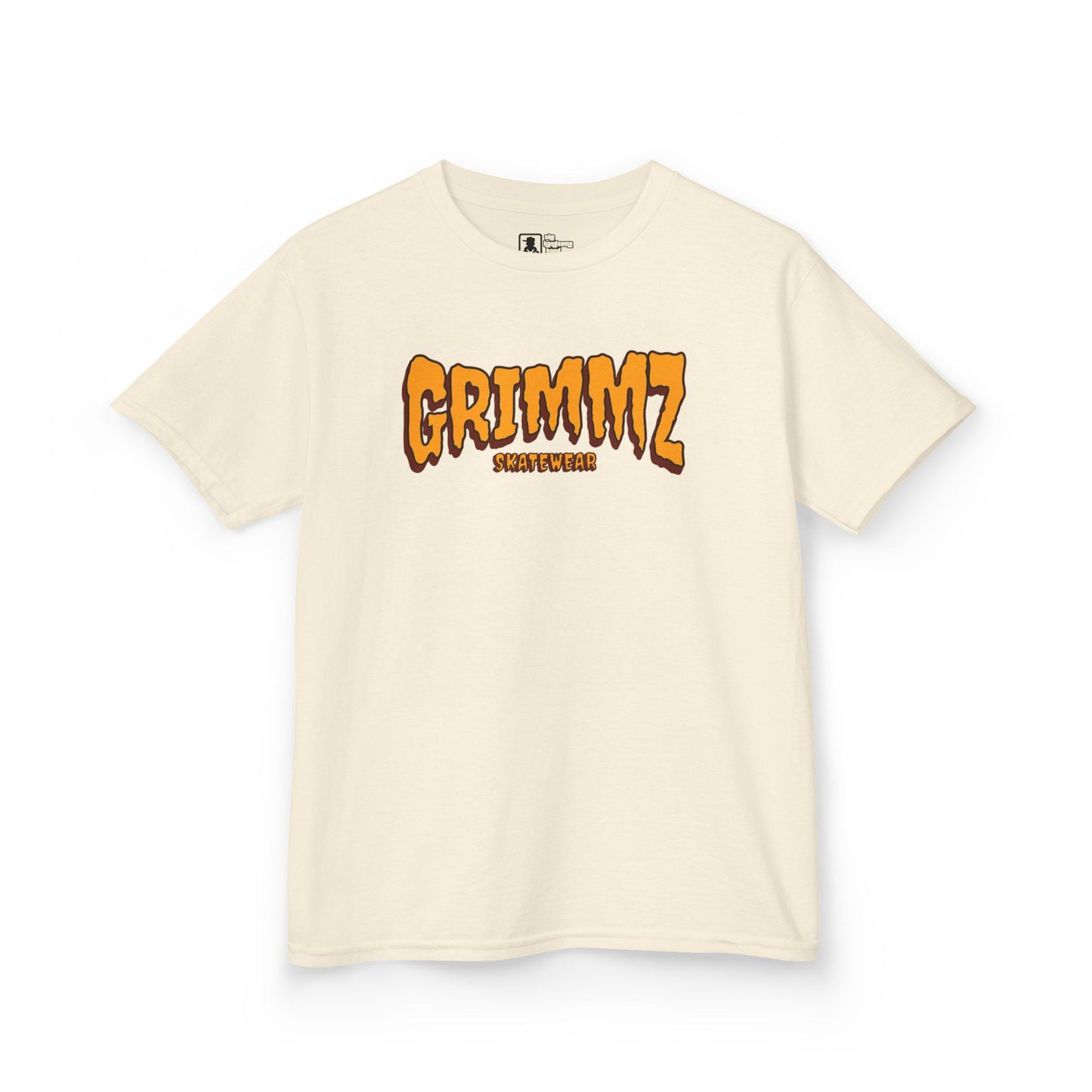 Kids Tee — GRIMMZ Orange Logo Graphic Shirt