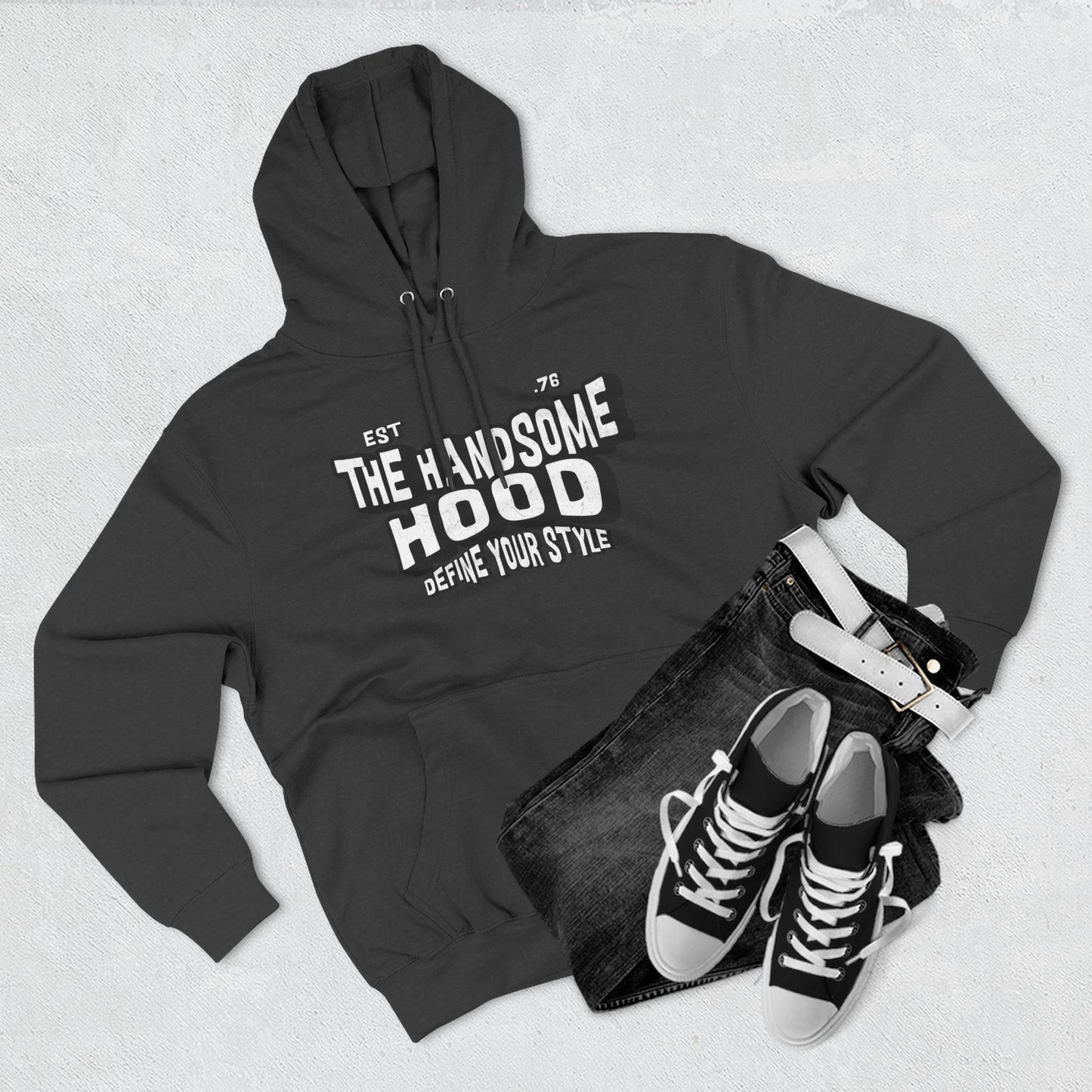 Handsome Hood Retro Script Hoodie