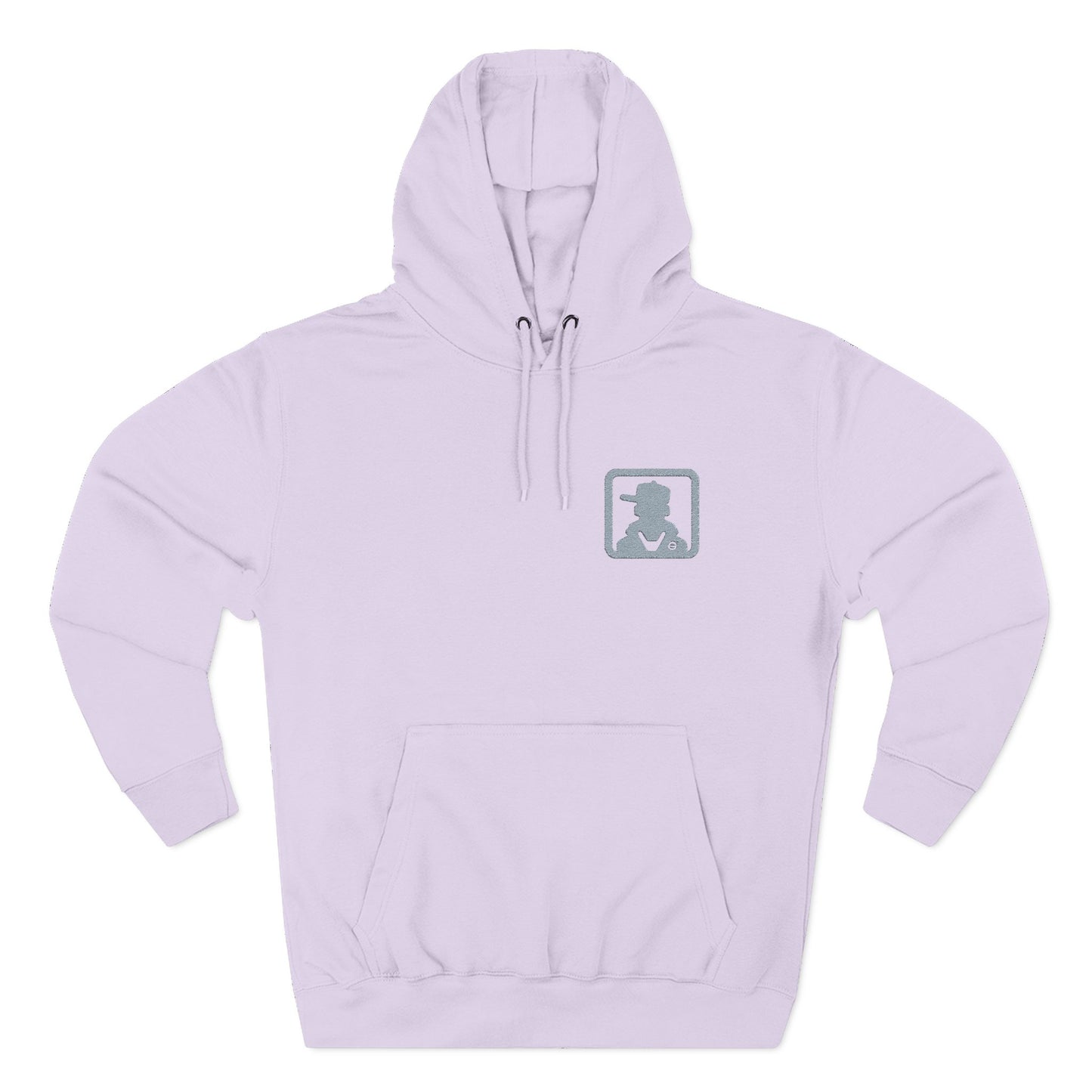 Minimal Pocket Logo White Hoodie