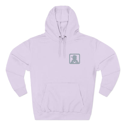 Minimal Pocket Logo White Hoodie