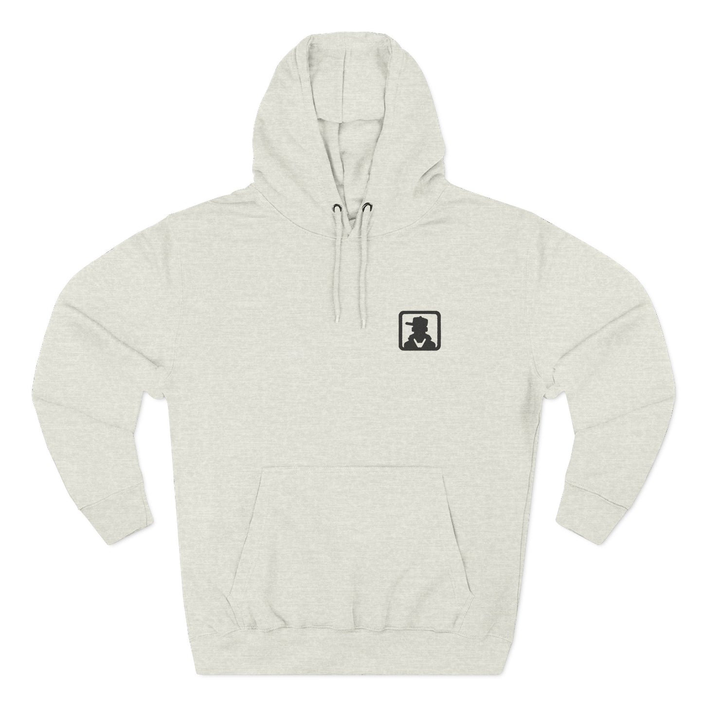 Silhouette Crest Hoodie — Minimal Monogram Graphic Fleece