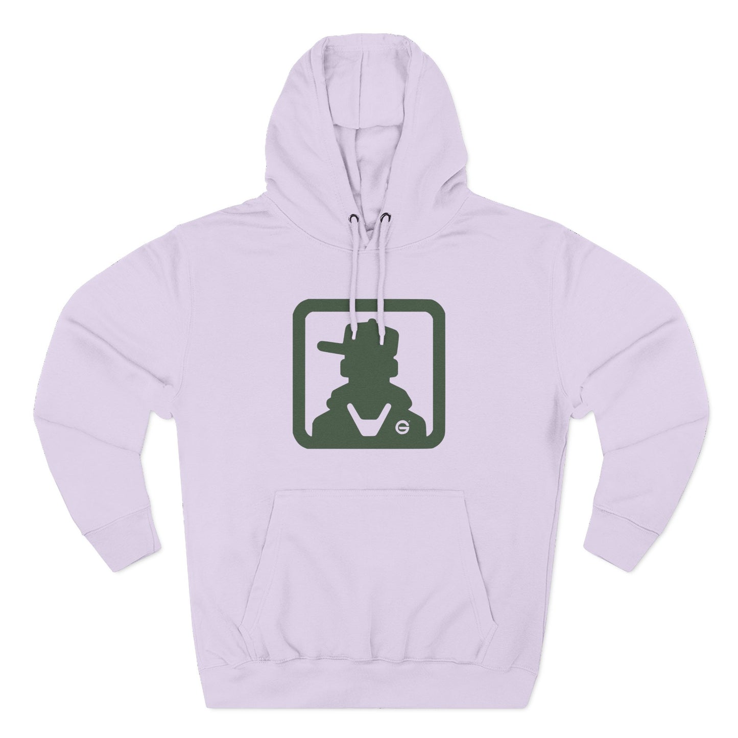 Minimal Green Icon Hoodie Pullover