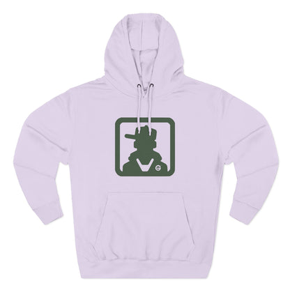 Minimal Green Icon Hoodie Pullover