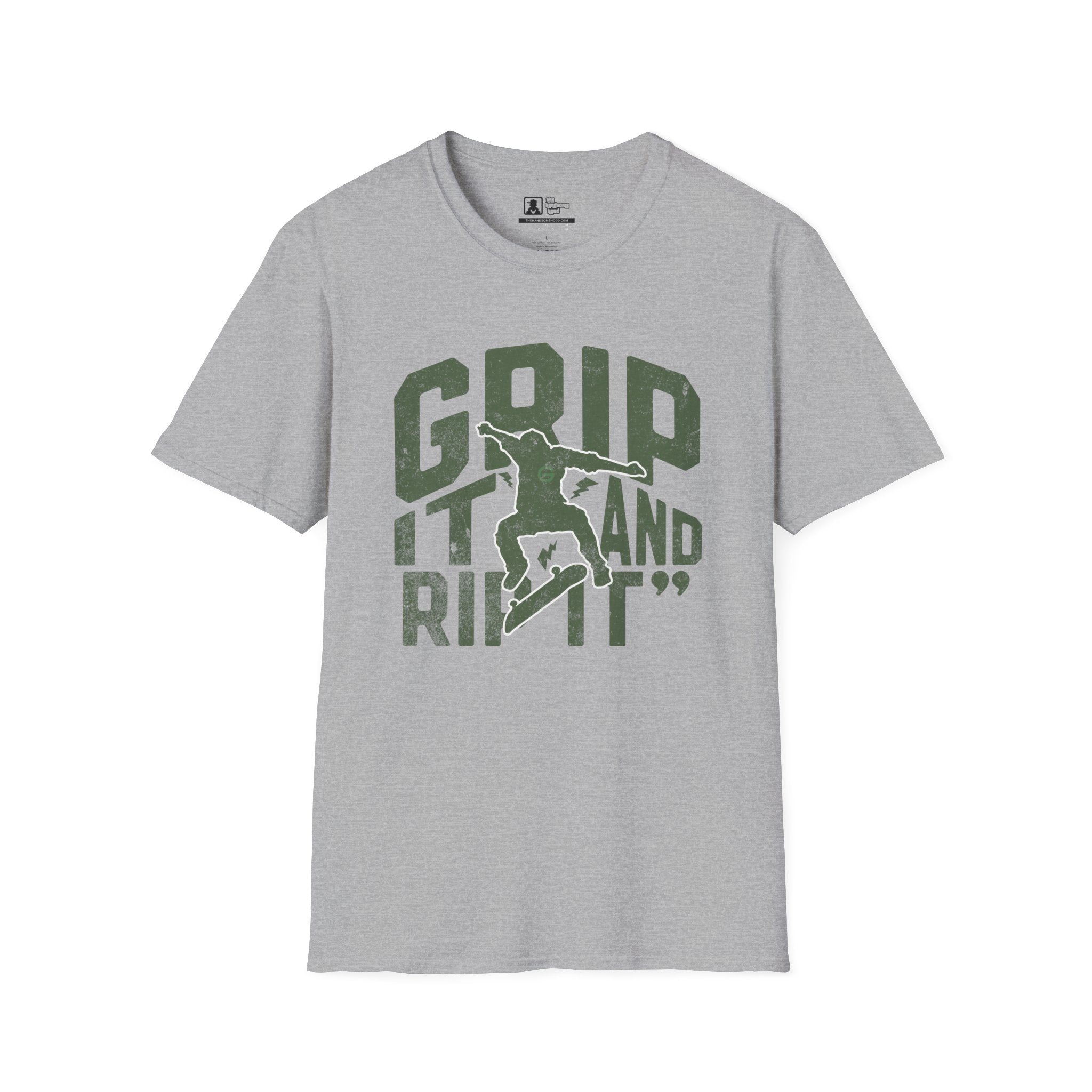 Grip It and Rip It Skateboard T-Shirt — Vintage Skateboarding Tee