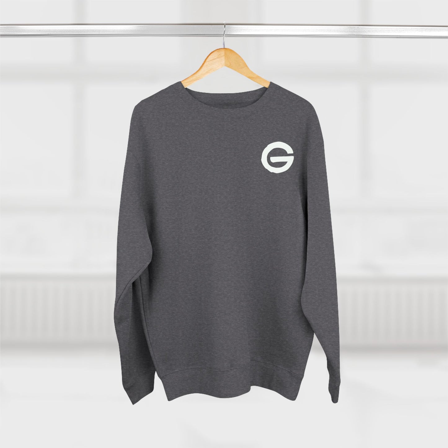 Crewneck Sweatshirt Minimal Logo Casual Pullover