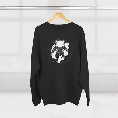 Space Astronaut Graphic Crewneck Sweatshirt