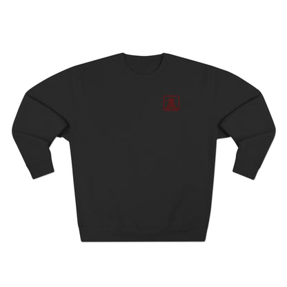 Minimalist Pocket Logo Sweatshirt — Small Vintage Silhouette Crewneck