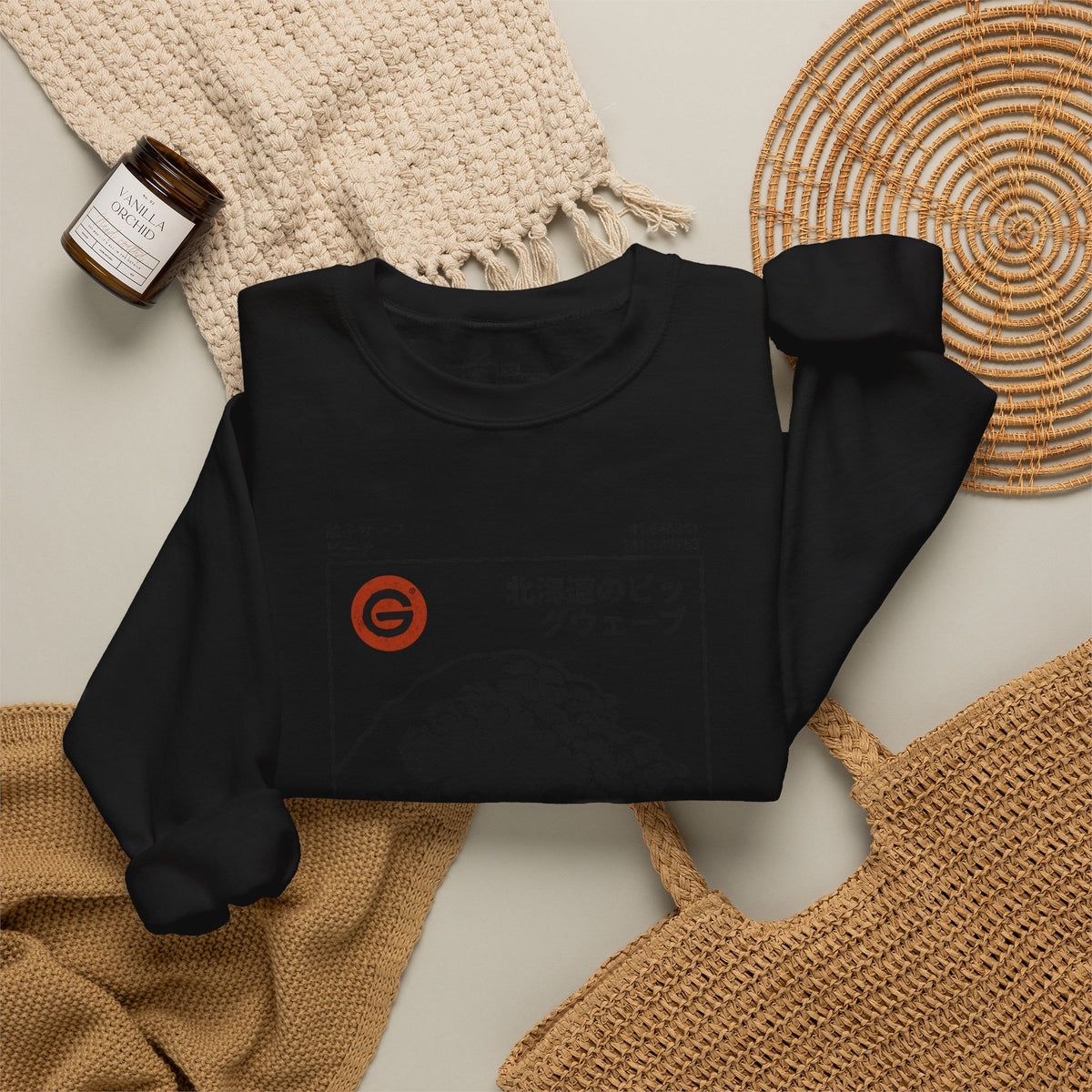 Hokkaido Wave Crewneck Sweatshirt
