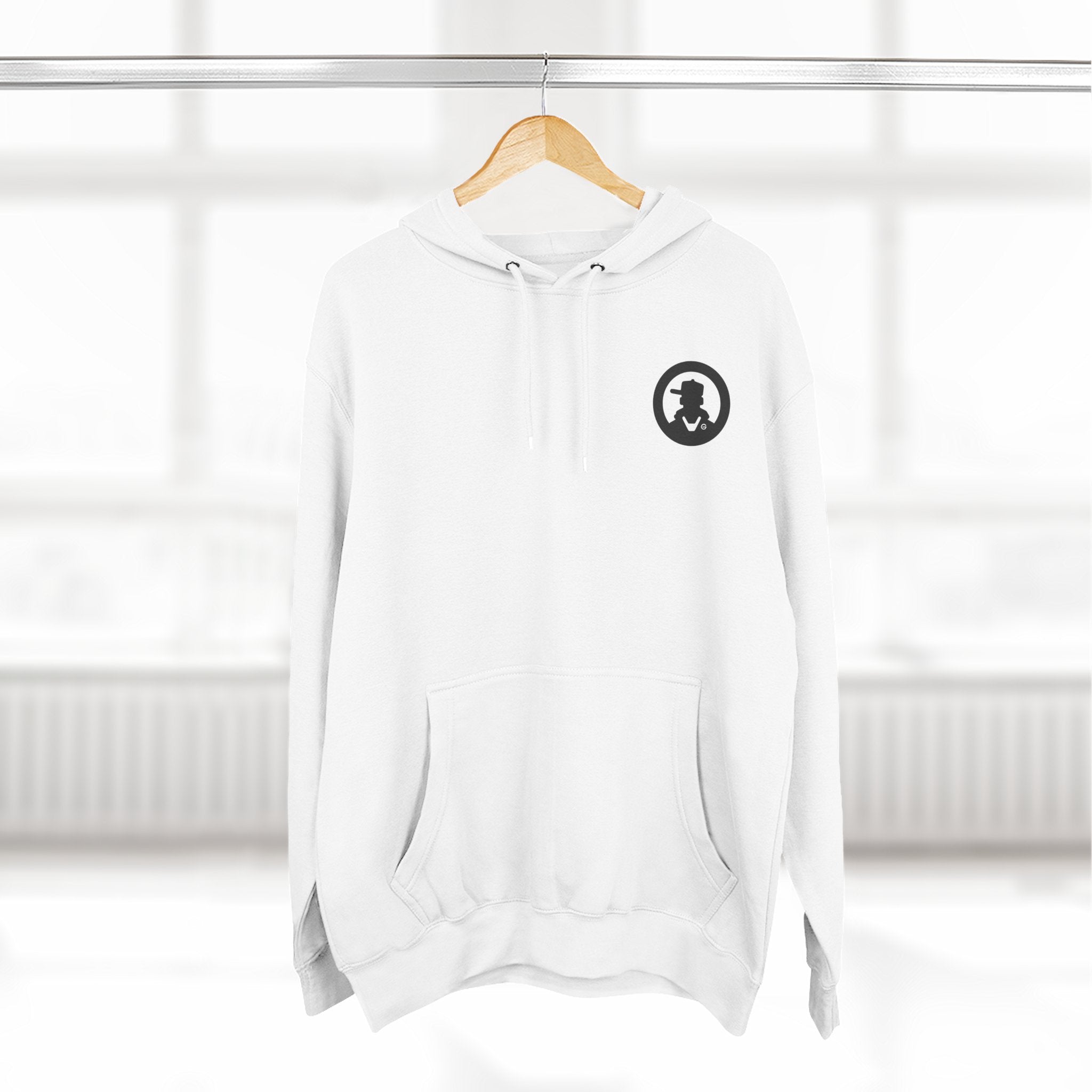 Three-Panel Fleece Hoodie
