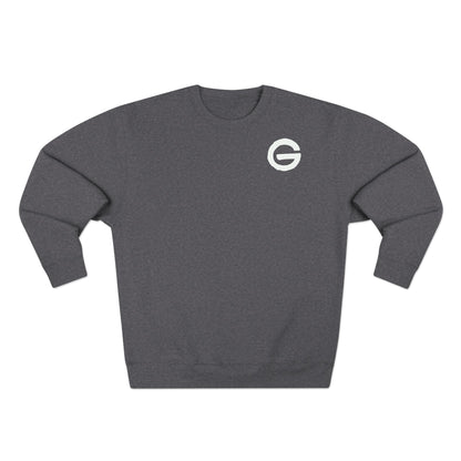 Skeleton Skate Crewneck Sweatshirt — "Fall Seven Ride Eight" Graphic