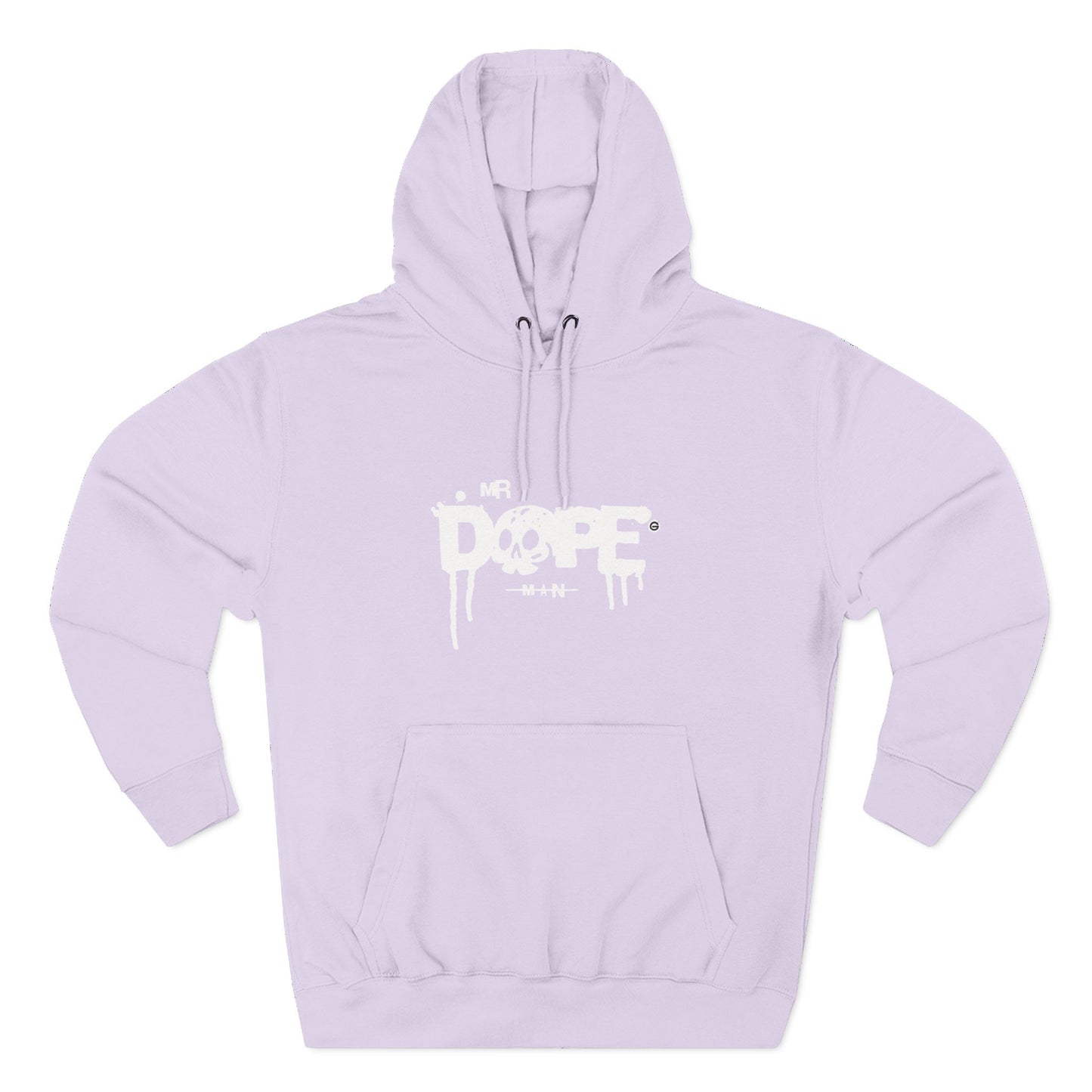 Classic White Three-Panel Hoodie