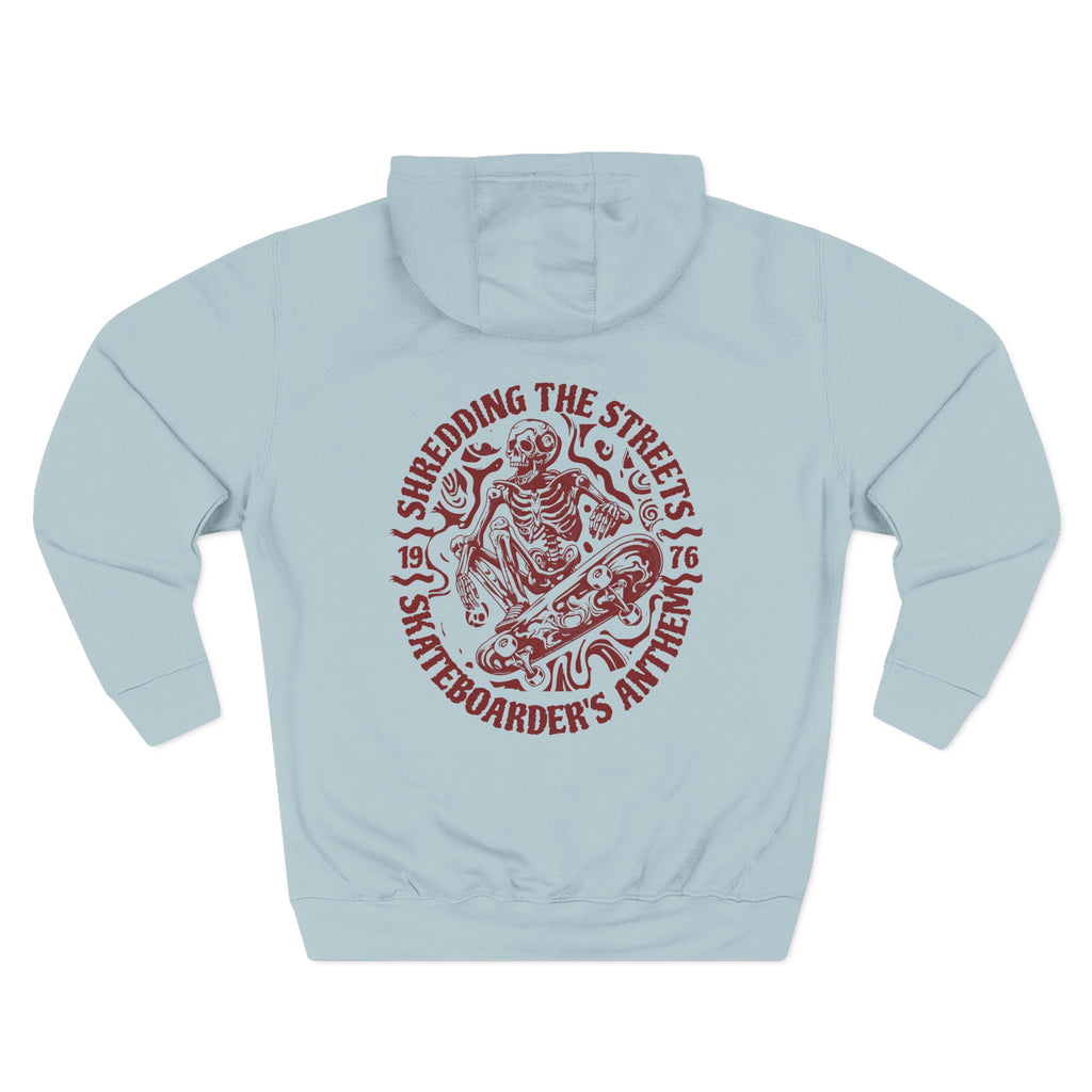 Skateboarders In Hell Graphic Hoodie — Retro Skate Circle Design