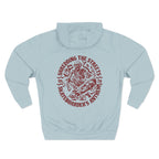 Skateboarders In Hell Graphic Hoodie — Retro Skate Circle Design