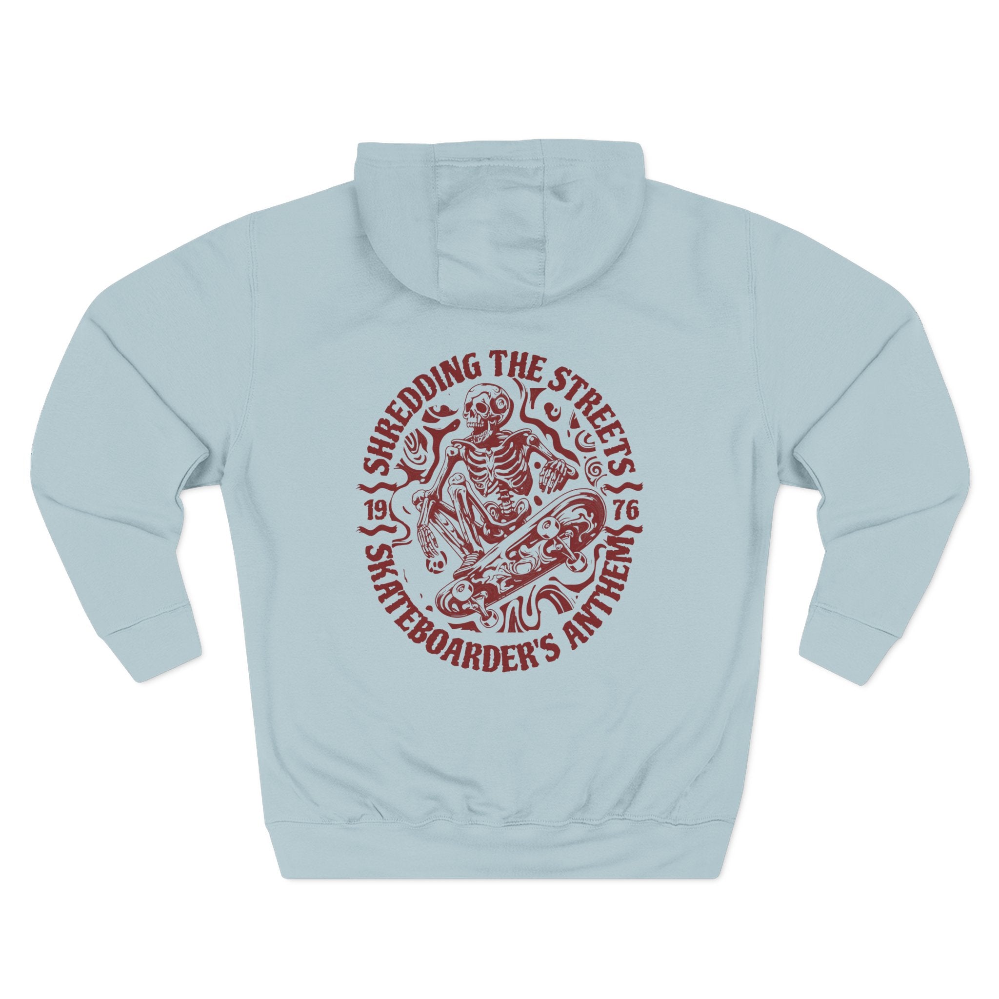 Skateboarders In Hell Graphic Hoodie — Retro Skate Circle Design