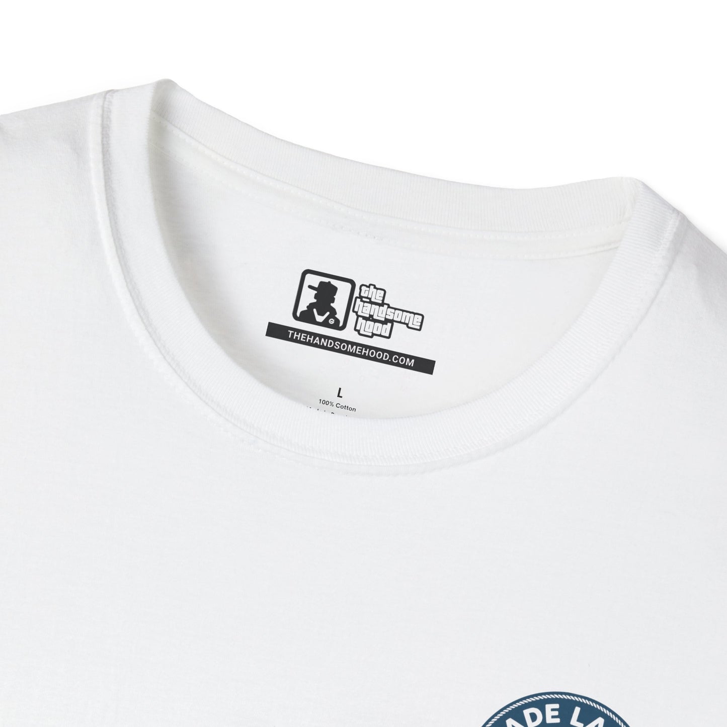 Glade Laksen Kvalitetsfisk T-Shirt — Vintage Salmon Fishing Tee