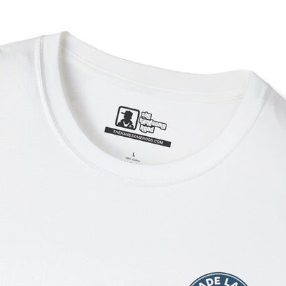 Glade Laksen Kvalitetsfisk T-Shirt — Vintage Salmon Fishing Tee