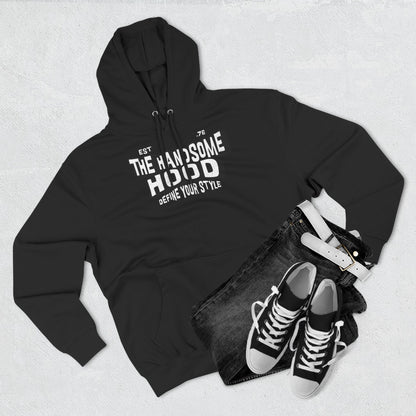 The Handsome Hood Fleece Hoodie - Retro Script Graphic Pullover
