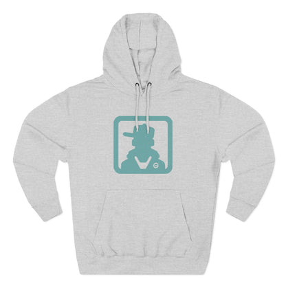 Three-Panel Fleece Hoodie