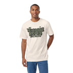 The Handsome Hood Tee — Vintage Military Green Graphic T-Shirt