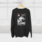 Great Wave Crewneck Sweatshirt — Hokusai-Inspired Wave Graphic