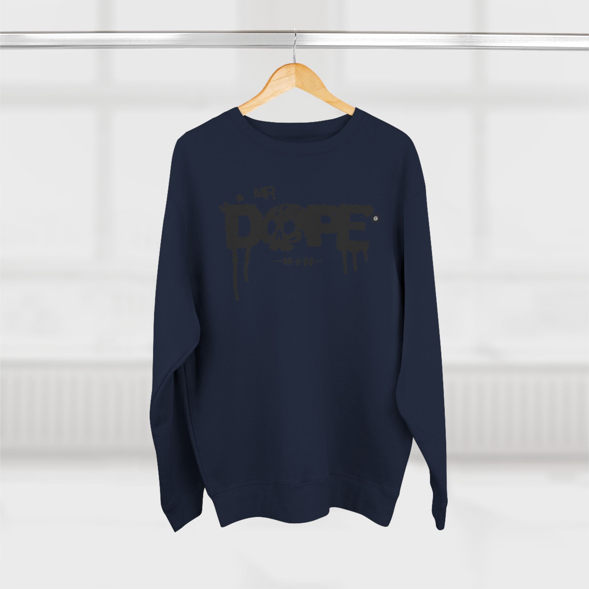 Dope Skull Crewneck Sweatshirt — Mr Dope Drip Graphic Pullover