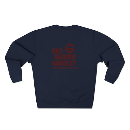 Badder Baddest Retro Crewneck Sweatshirt