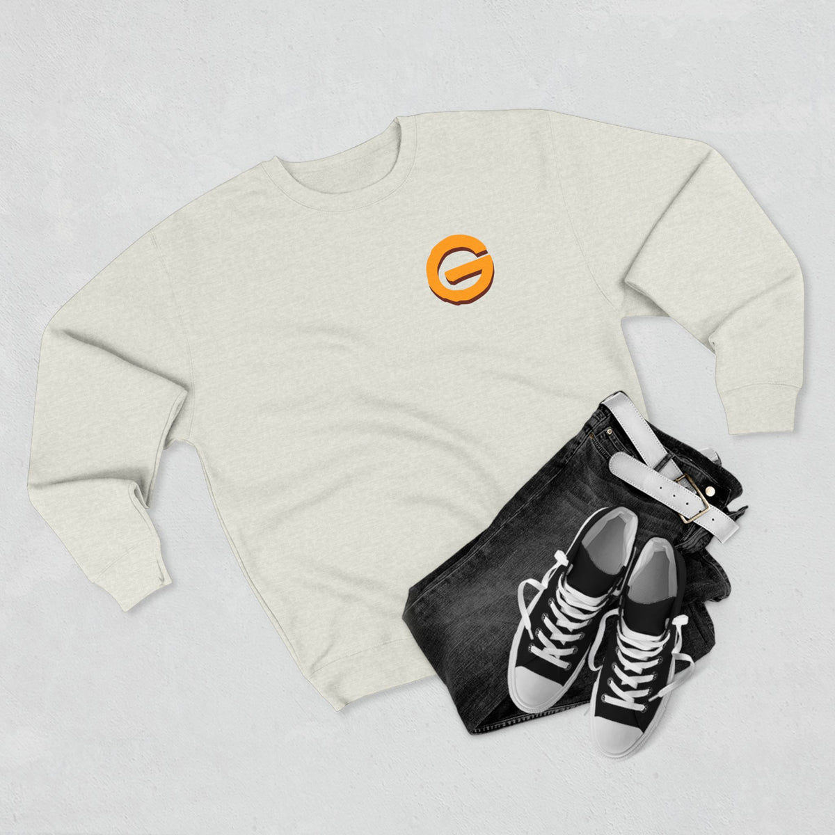 GRIMMYZ Skull Skateboard Crewneck Sweatshirt