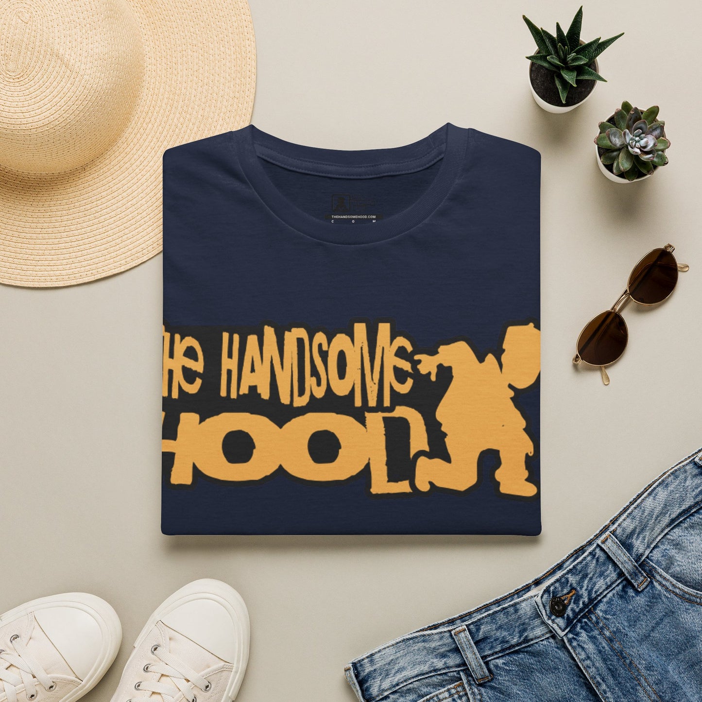 Handsomeschool Graphic T‑Shirt — 'The Handsome Hool' Retro Mascot Tee