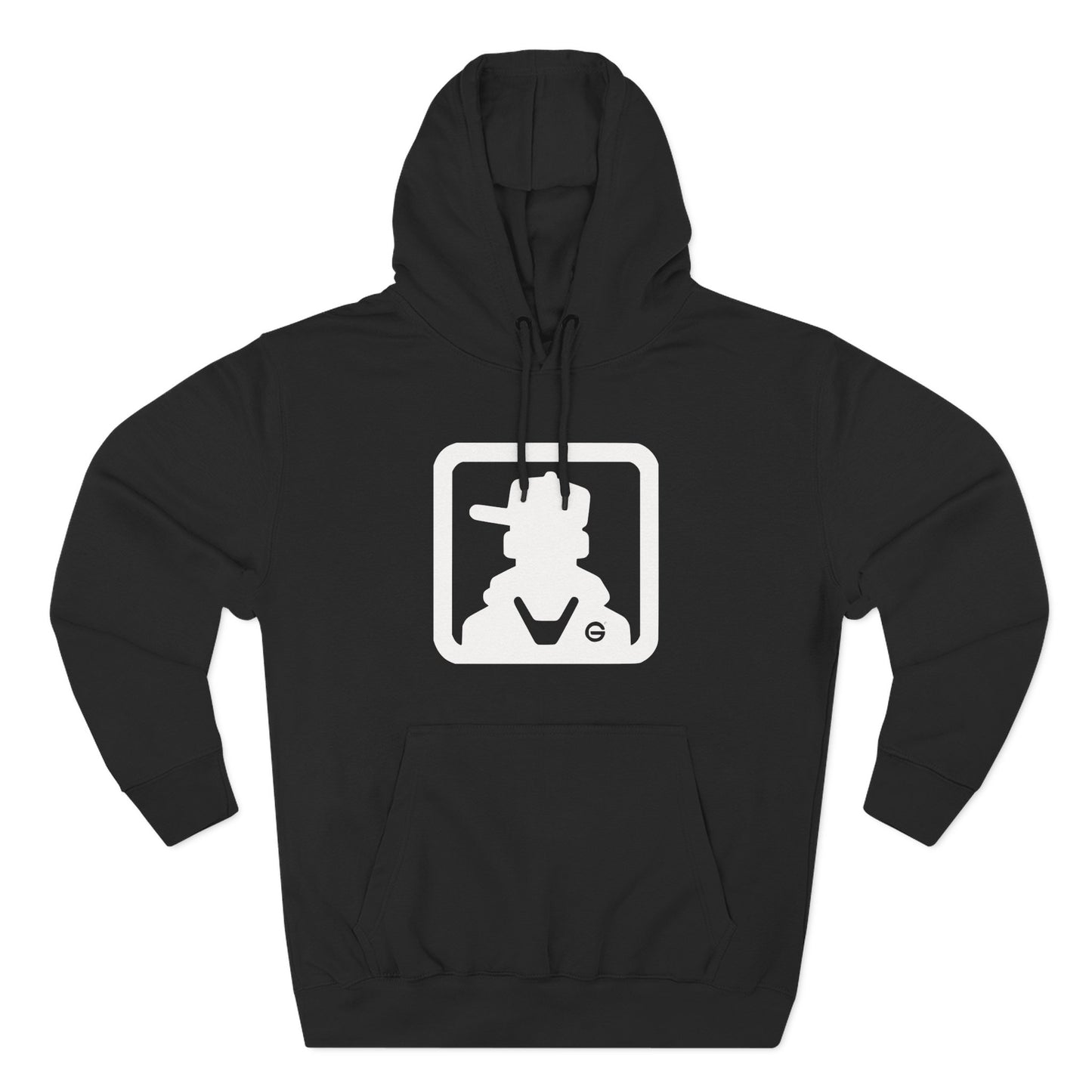 Minimal Square Logo Fleece Hoodie